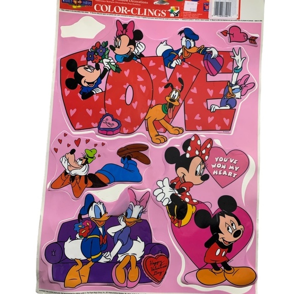 Vintage Disney Window Clings - Valentine's Theme (set of 2) - Picture 4 of 5